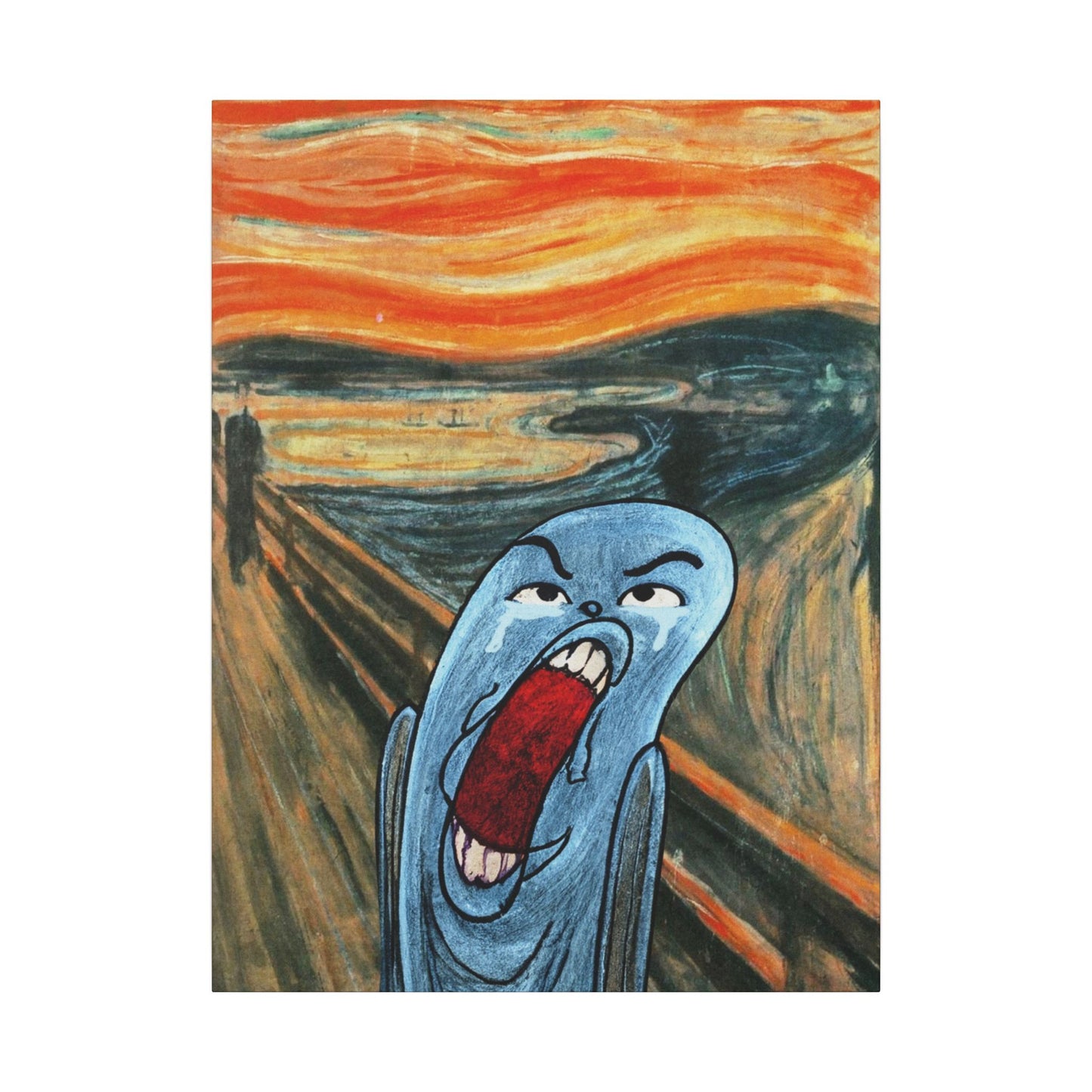 The Ugly Smell Scream canvas print