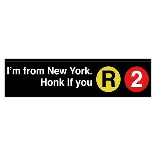 I'm From New York bumper sticker