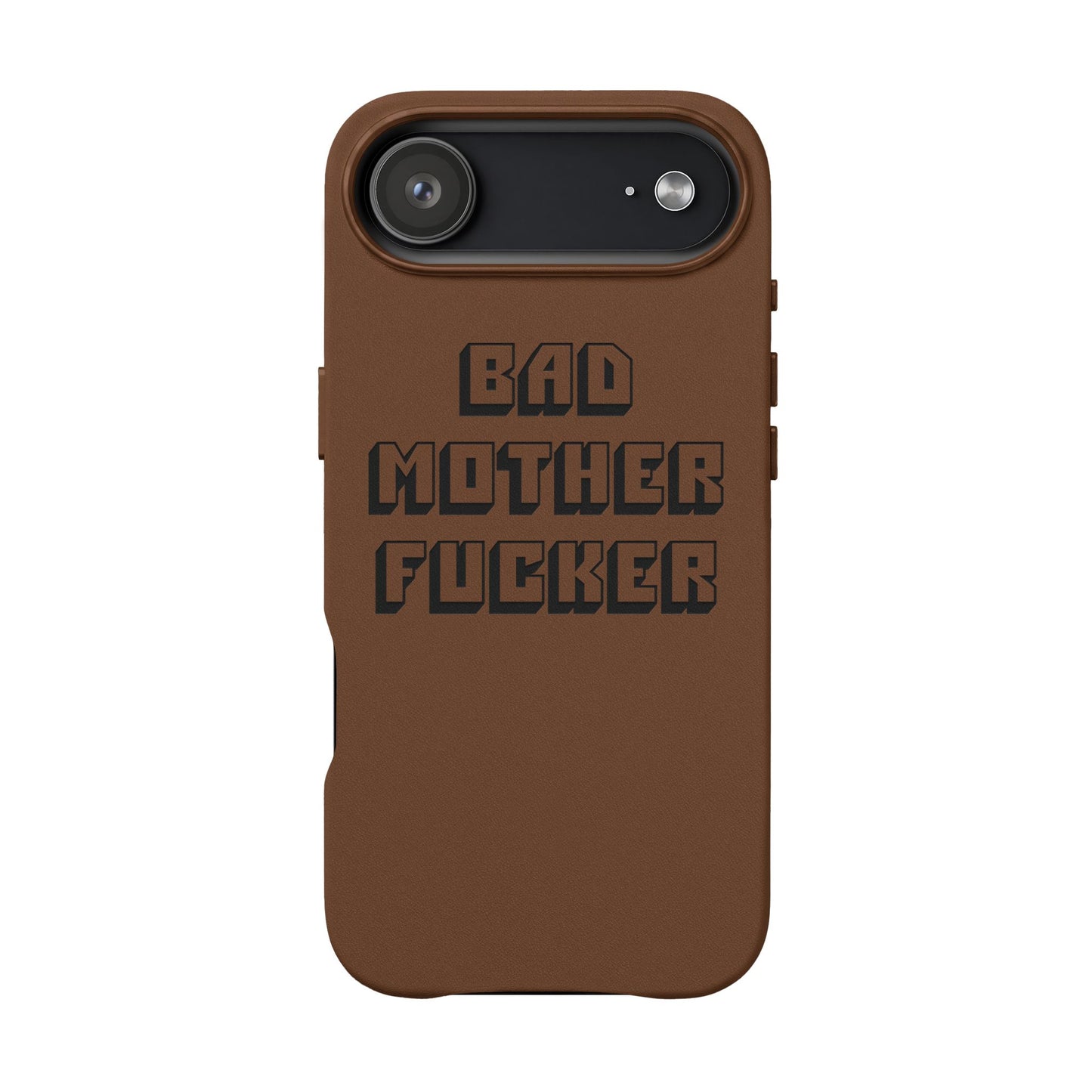 Bad MF faux leather phone case