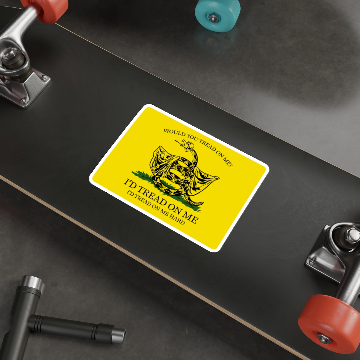 Would You Tread On Me? vinyl sticker
