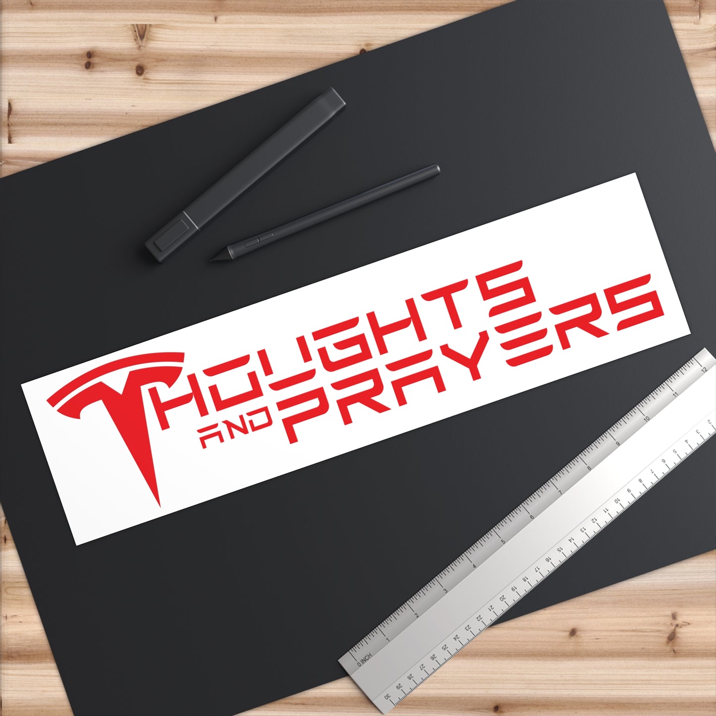 Thoughts and Prayers bumper sticker
