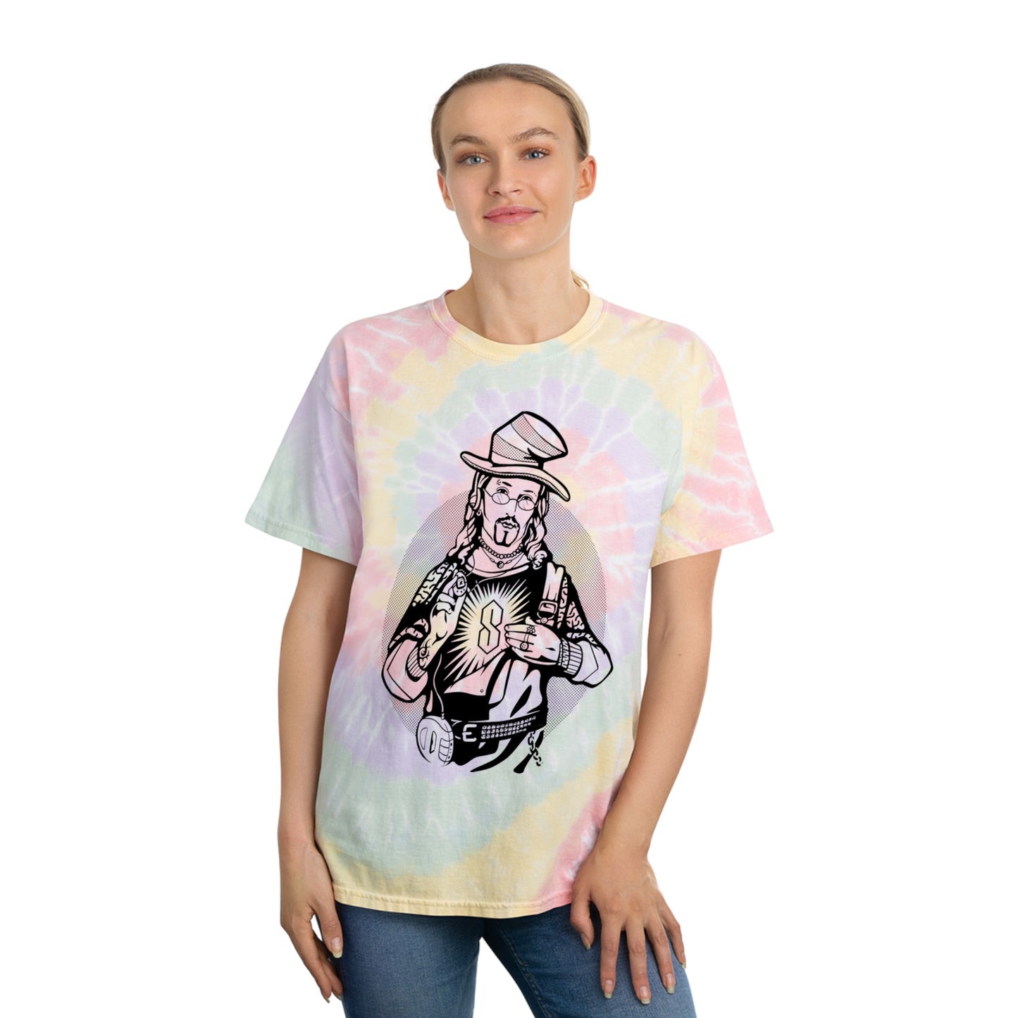 Jesus Is All That and a Bag of Chips tie-dye t-shirt