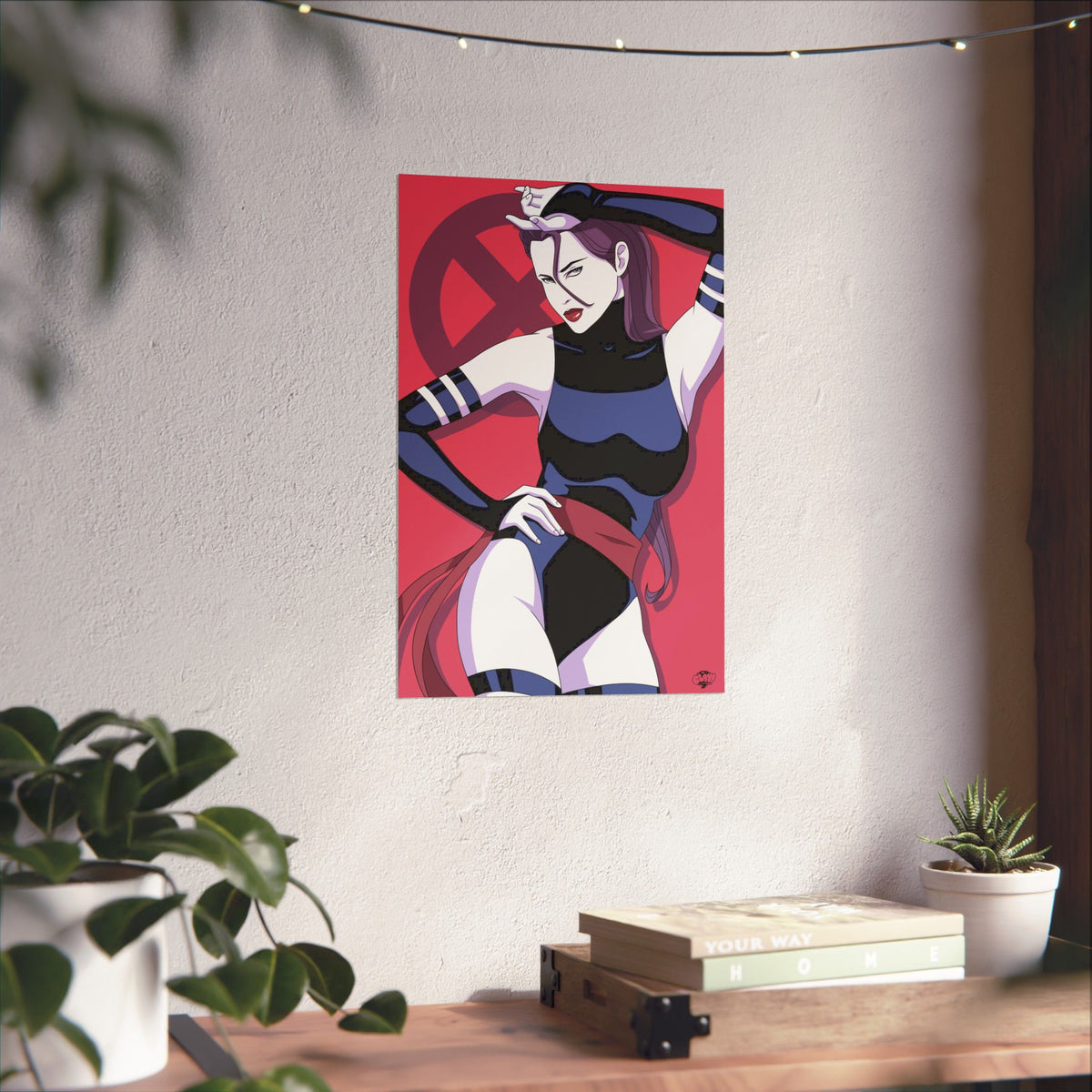Psylocke'd In matte poster