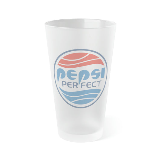 Future Perfect Cola frosted pint glass