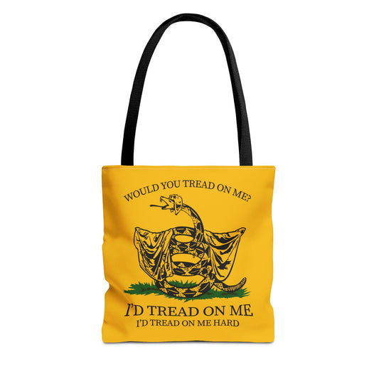 Would You Tread On Me? tote bag