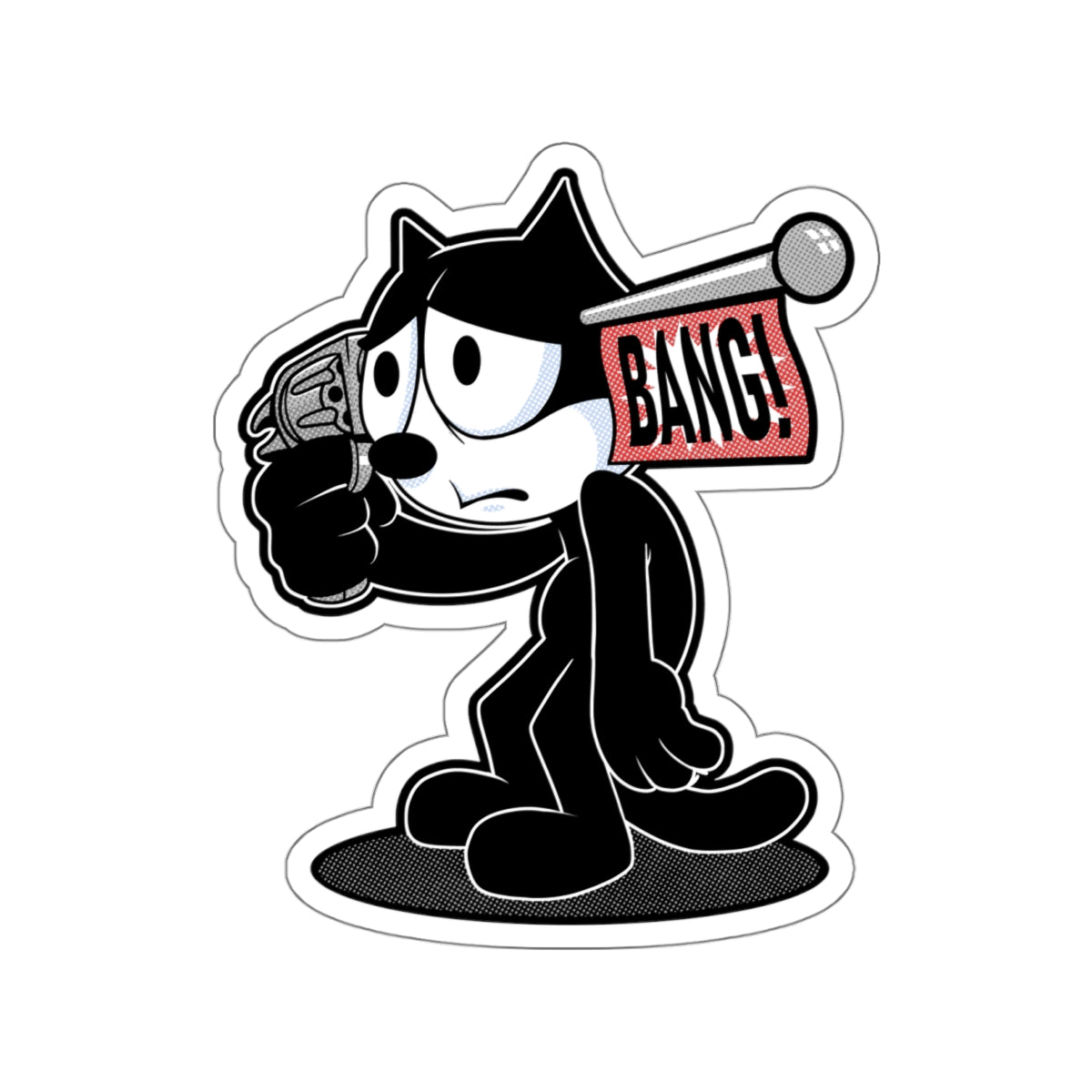 Jokes On Me vinyl sticker