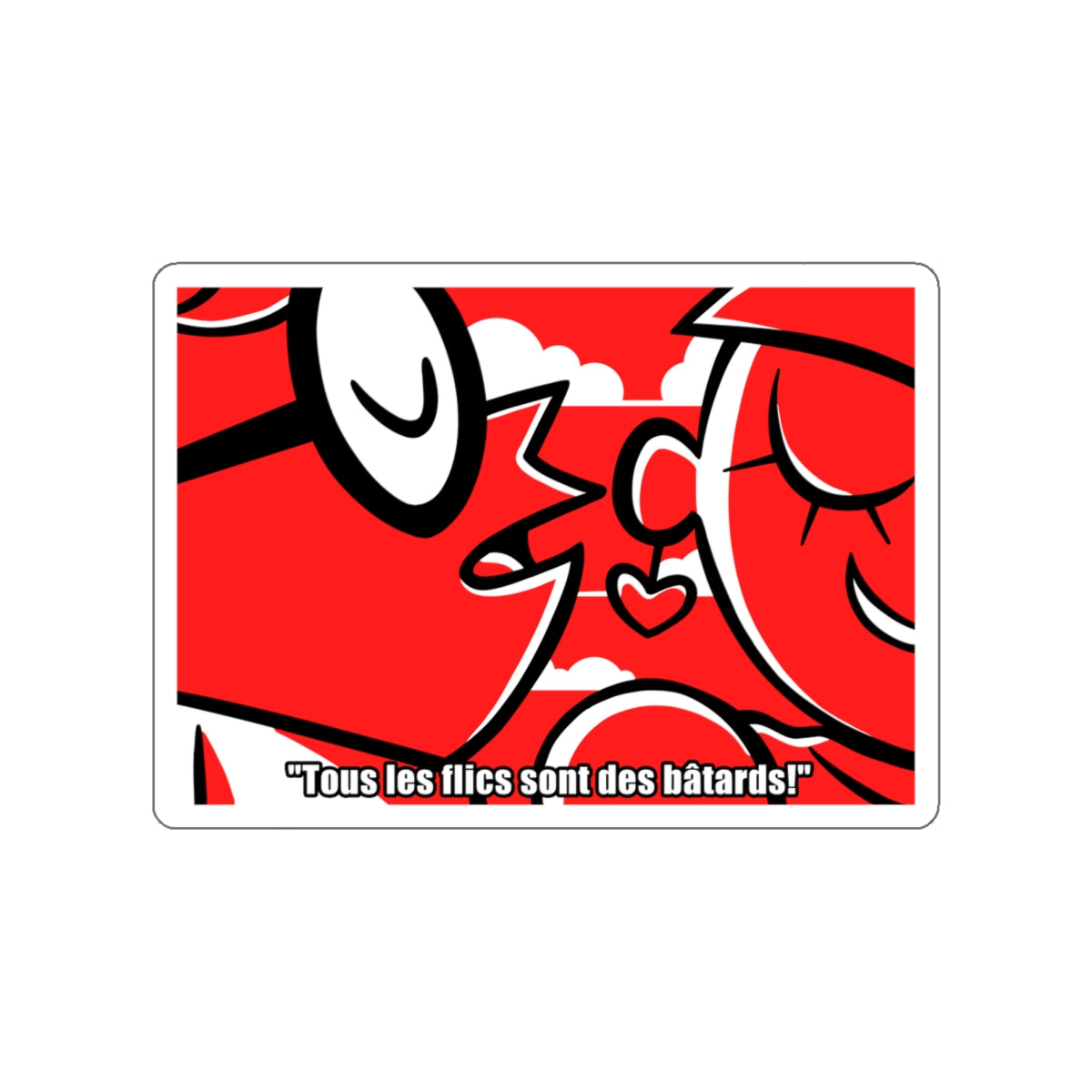 Tous les flics sont des bâtards vinyl sticker