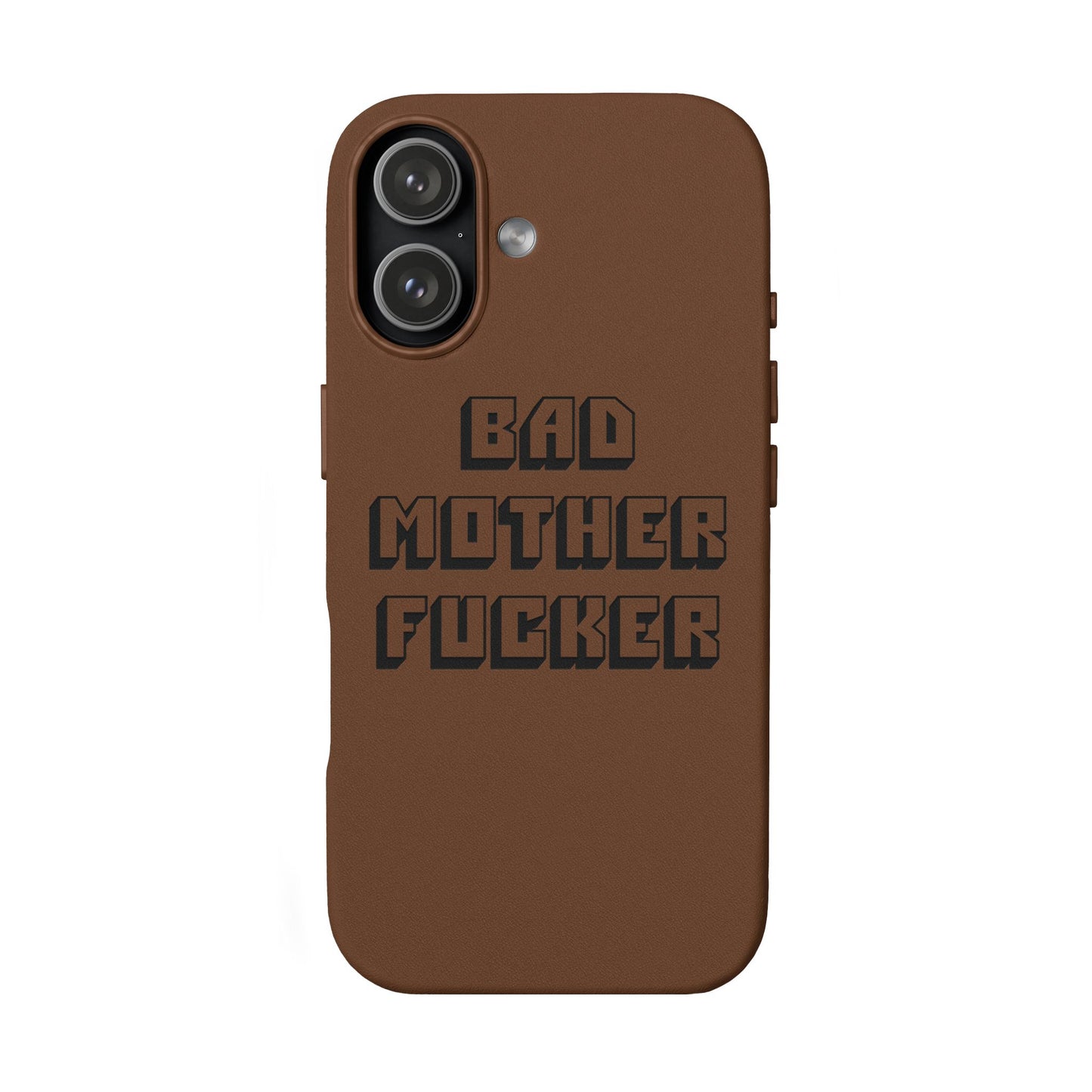 Bad MF faux leather phone case