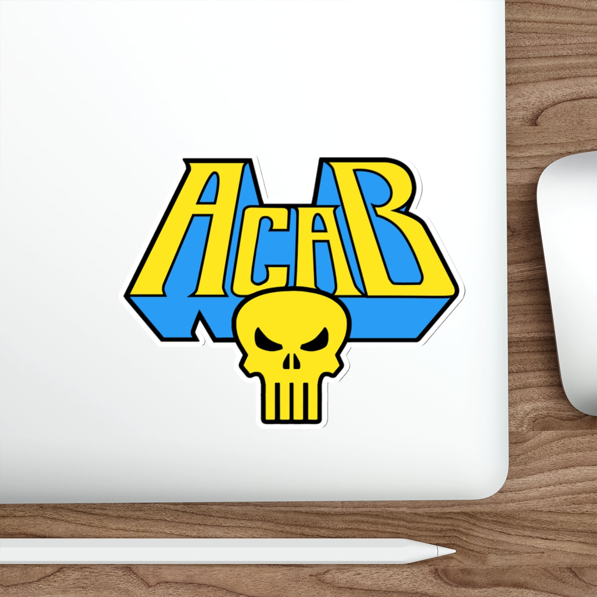 Archaic Corrupt And Broken YELLOW vinyl sticker