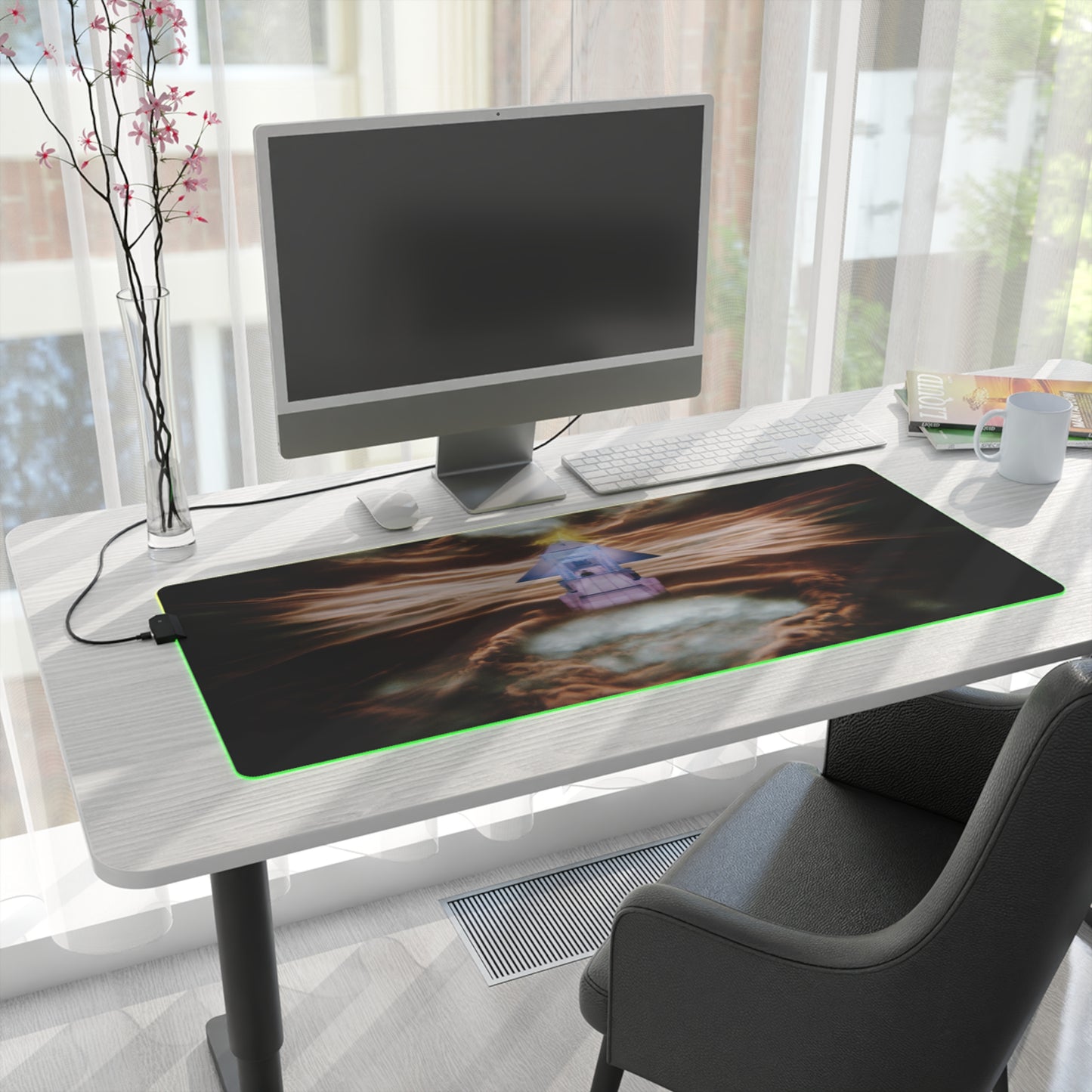 Alternate Dimension Fridge LED desk mat