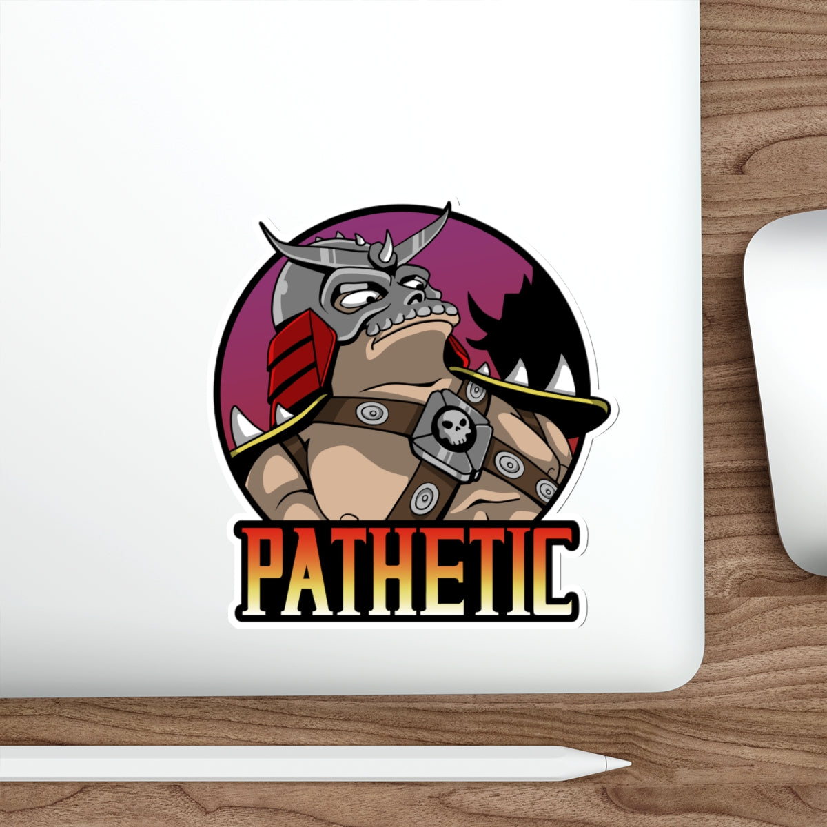 Pathetic vinyl sticker