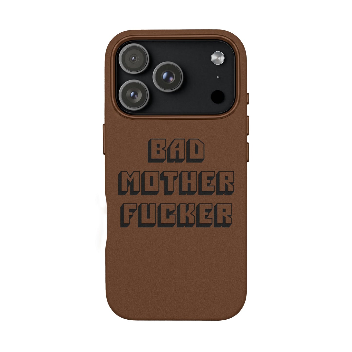 Bad MF faux leather phone case