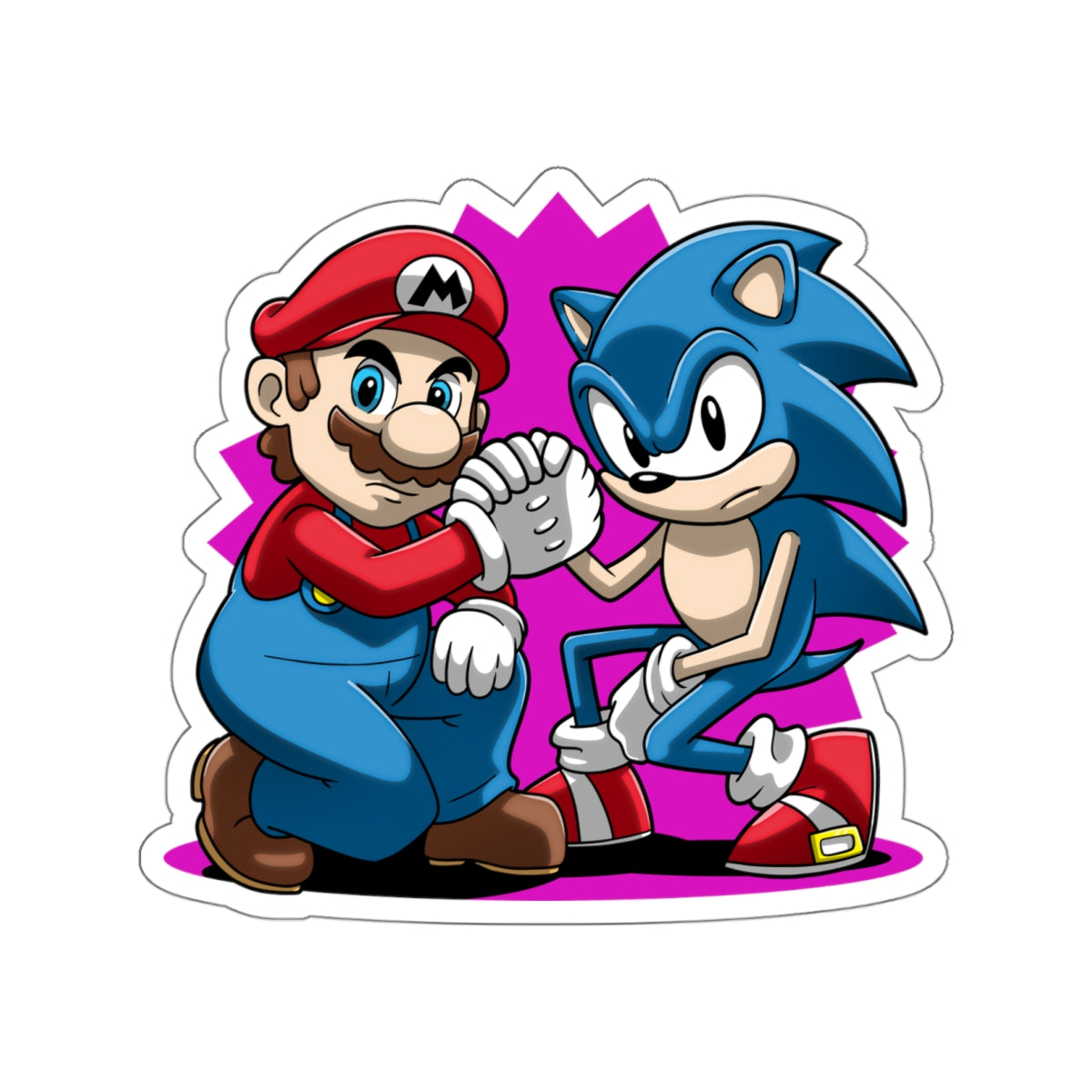 Mascot Squat vinyl sticker