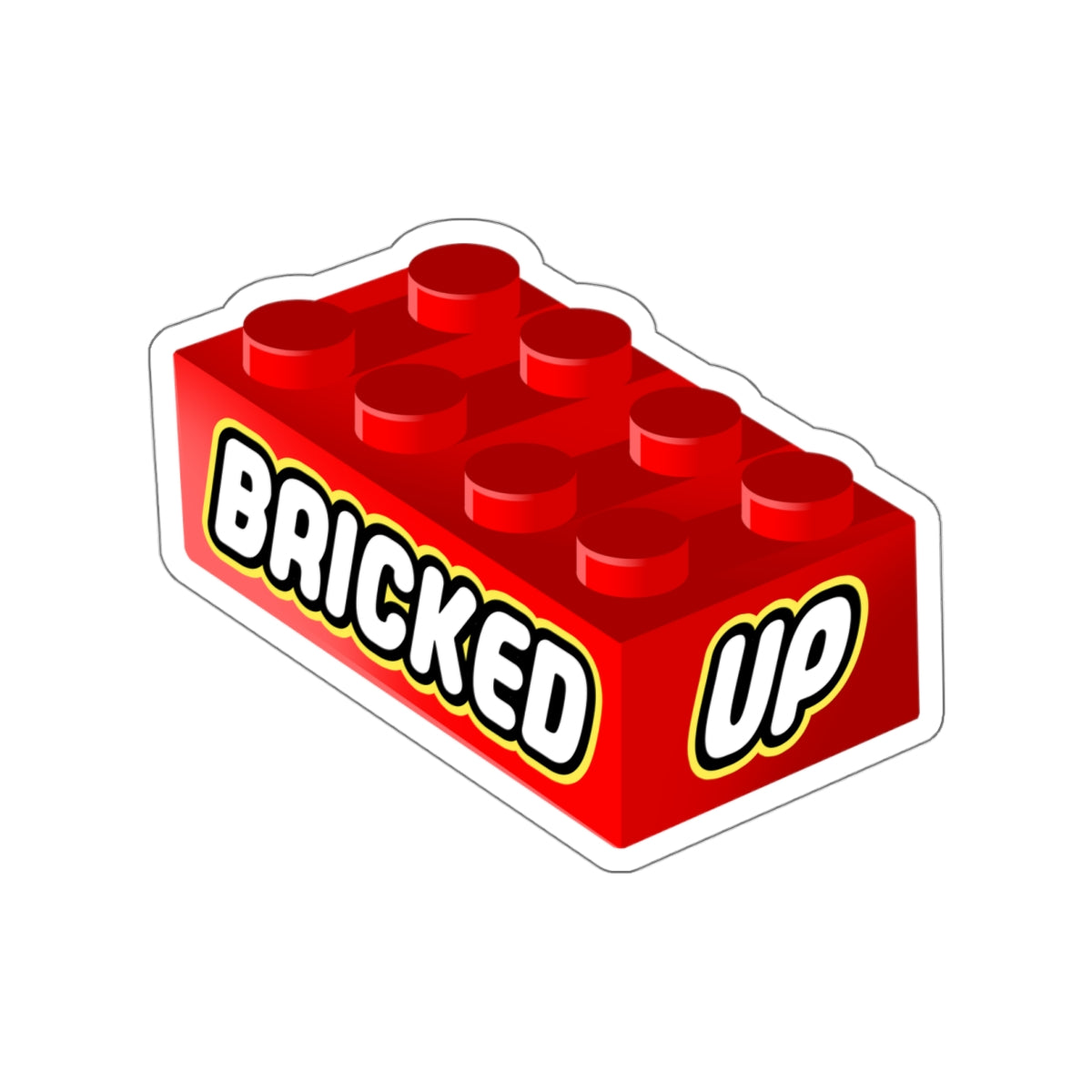 Bricked Up vinyl sticker