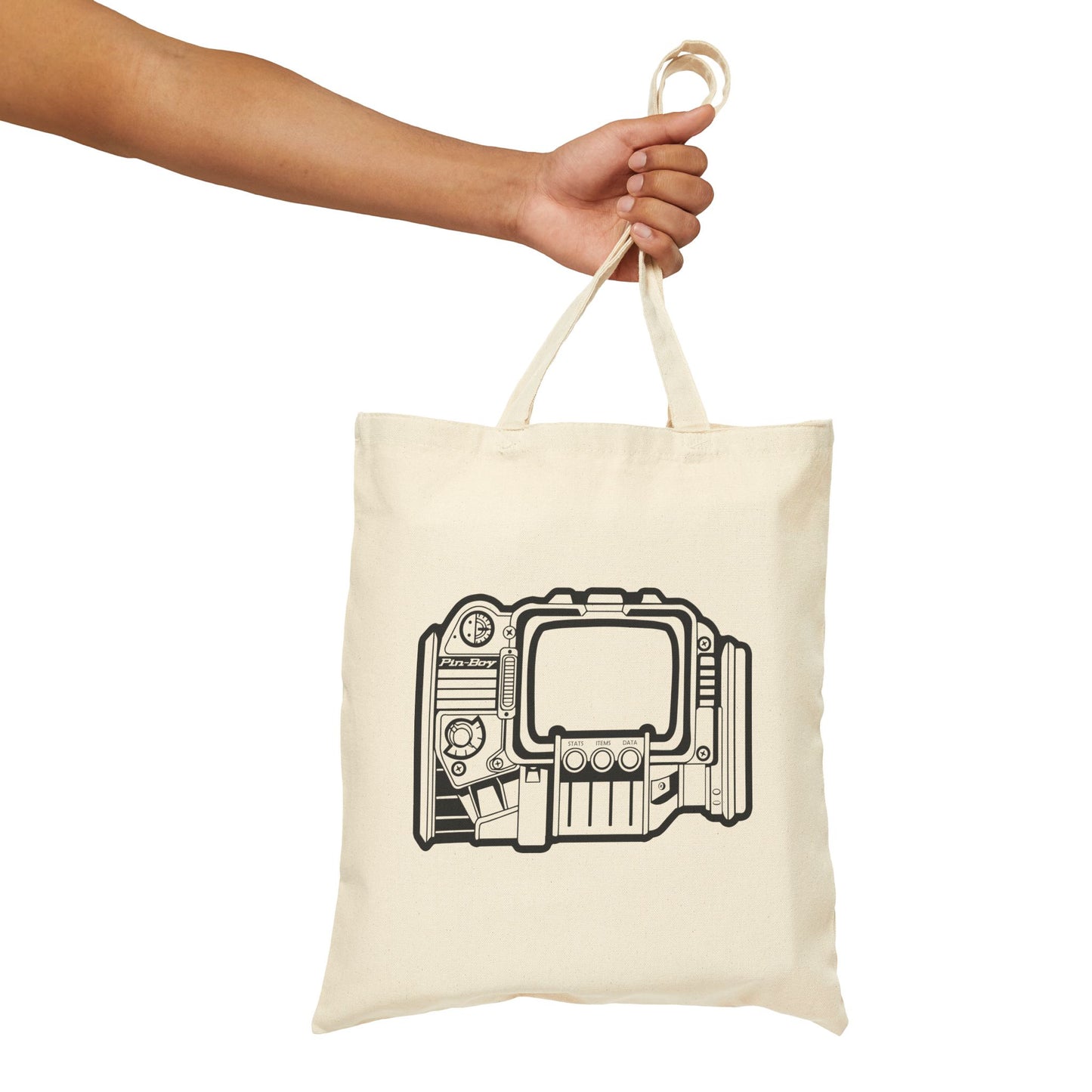 Pin-Boy canvas tote bag