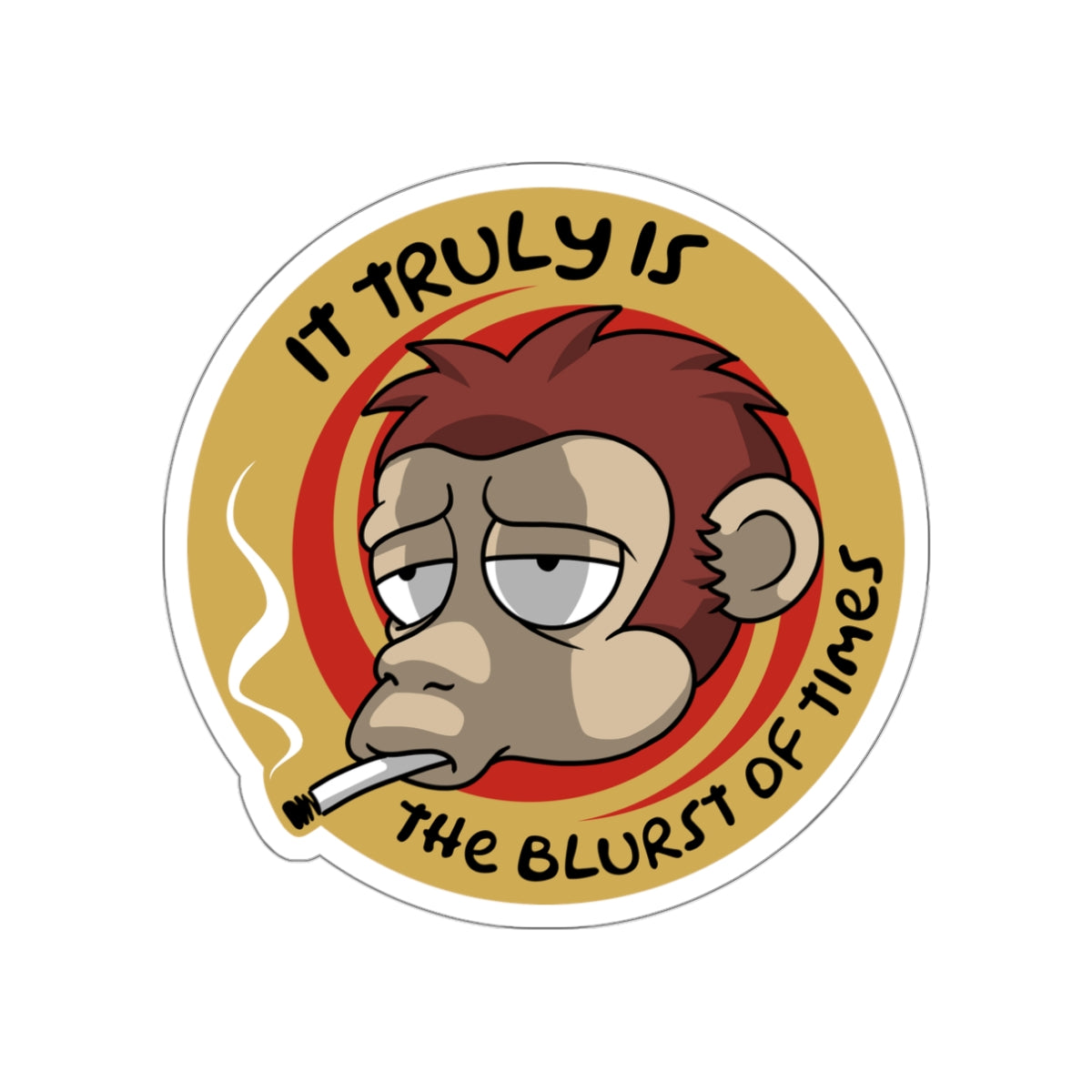 Blurst of Times vinyl sticker