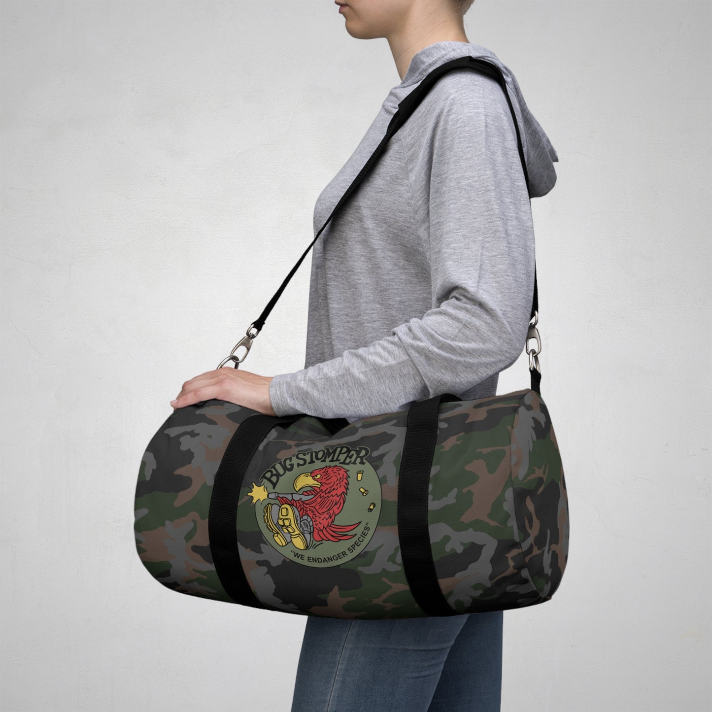 Bug Stomper duffel bag
