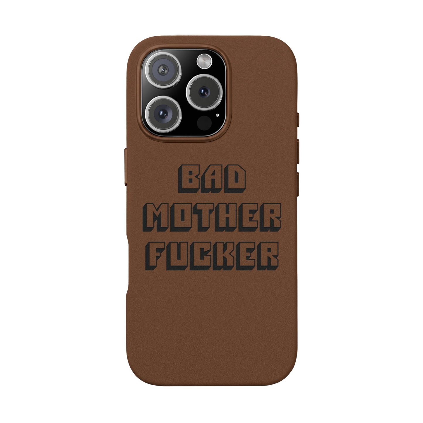 Bad MF faux leather phone case
