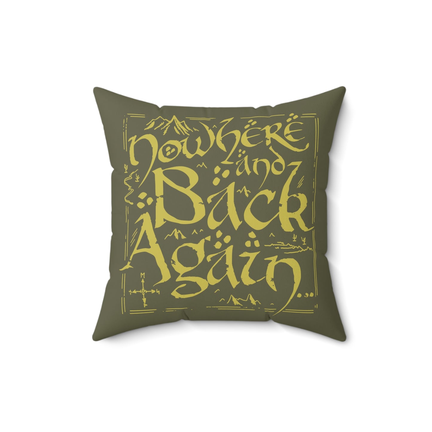 Nowhere and Back Again throw pillow
