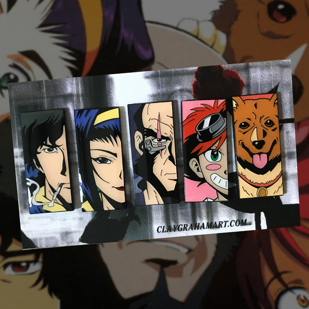 Space Cowboys soft enamel pin set