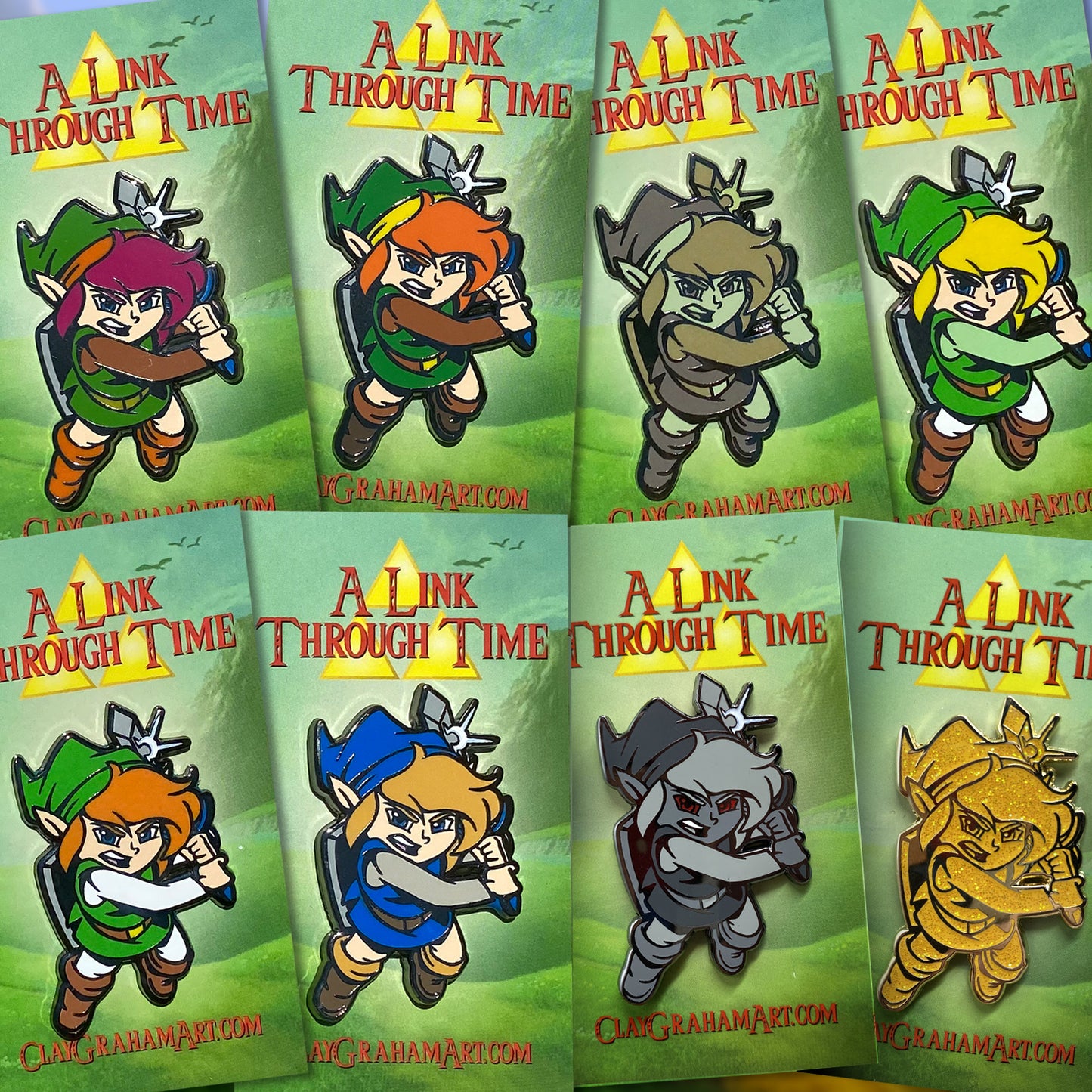 A Link Through Time 2" Hard Enamel Pin