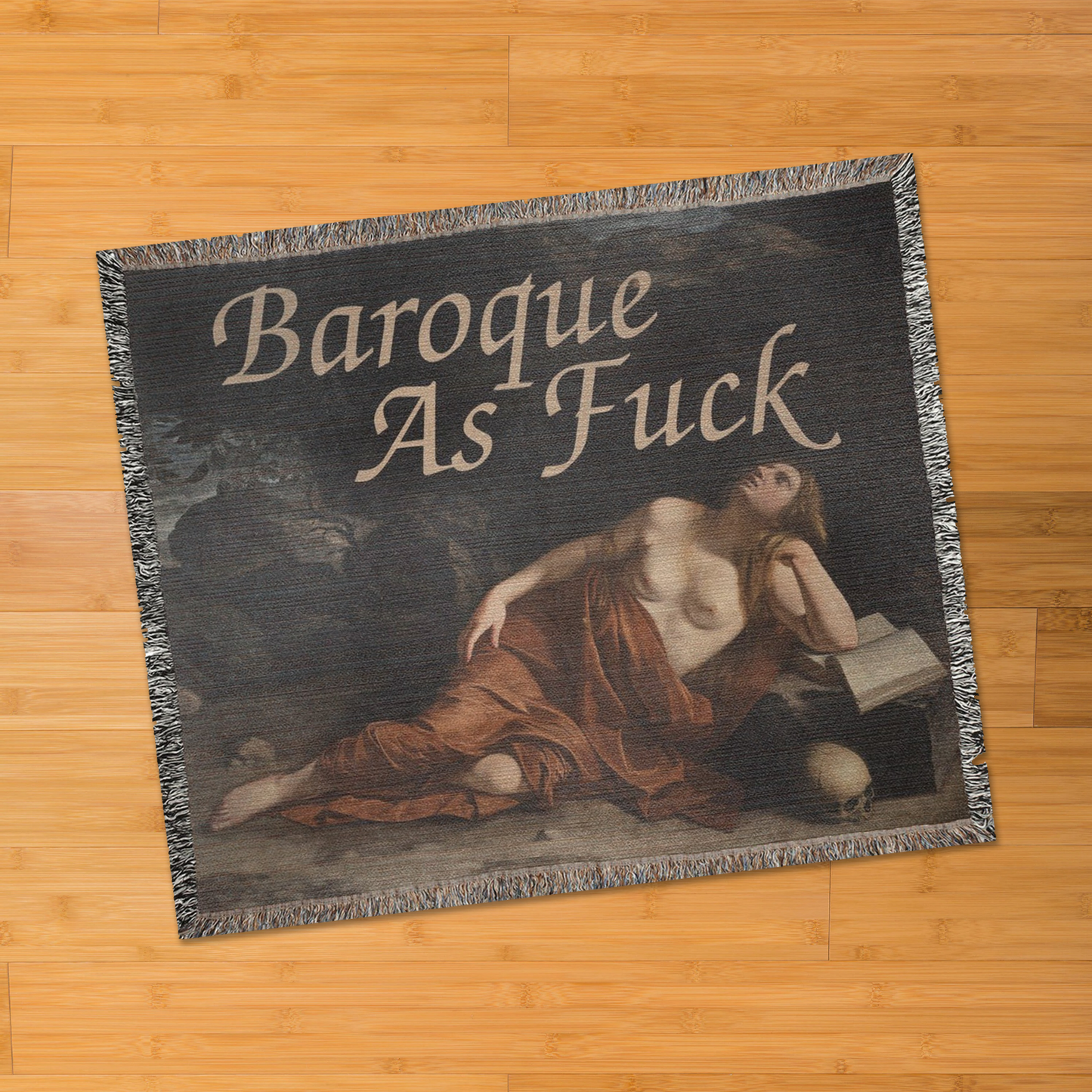 Baroque Af 50" X 60" Woven Blanket