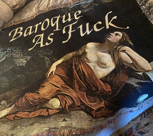 Baroque AF 60" x 50" Woven Blanket