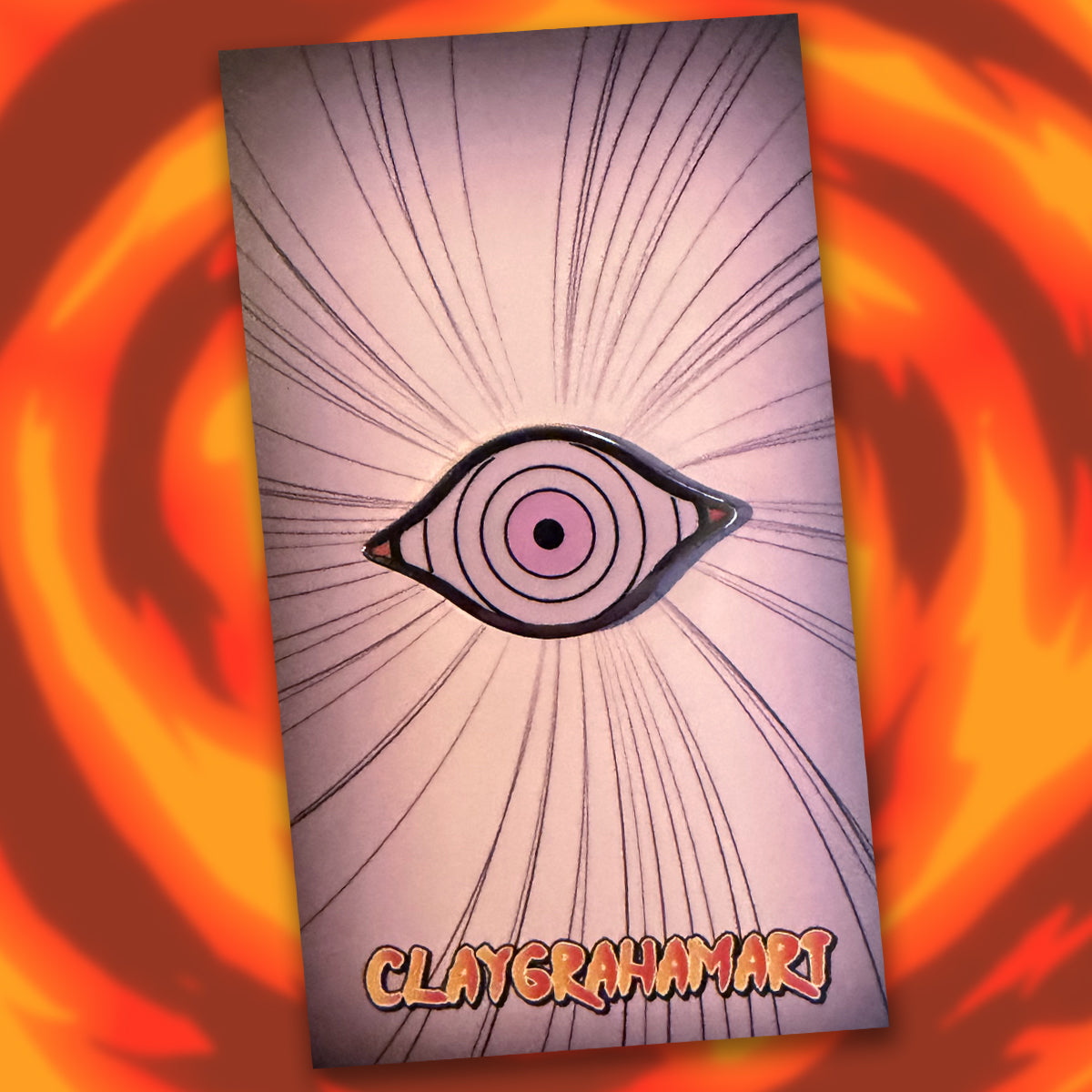 Dōjutsu Eye 1.25" hard enamel pin