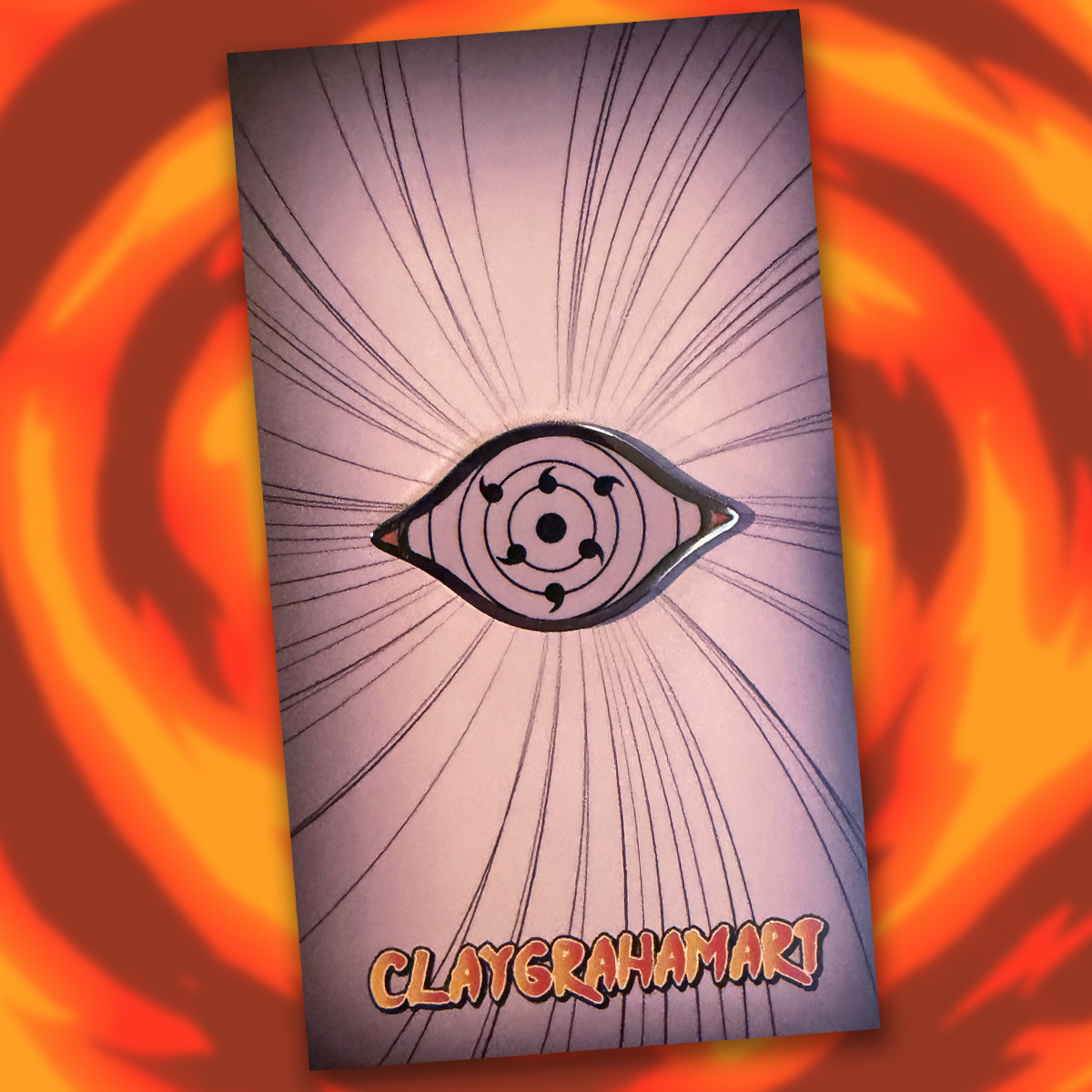 Dōjutsu Eye 1.25" hard enamel pin