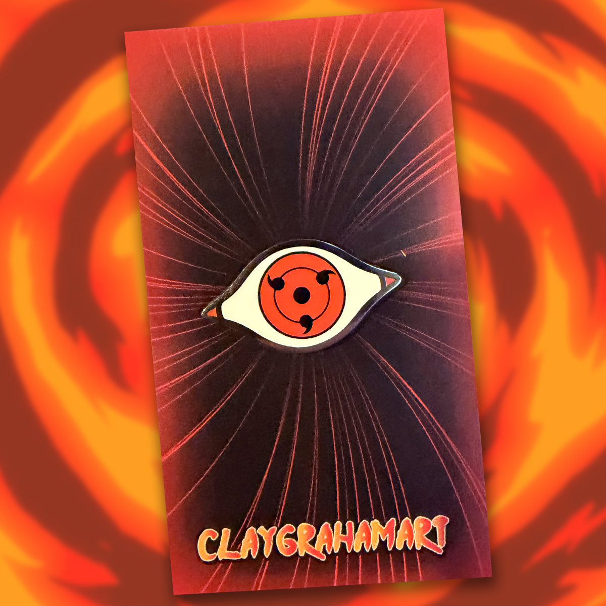 Dōjutsu Eye 1.25" hard enamel pin