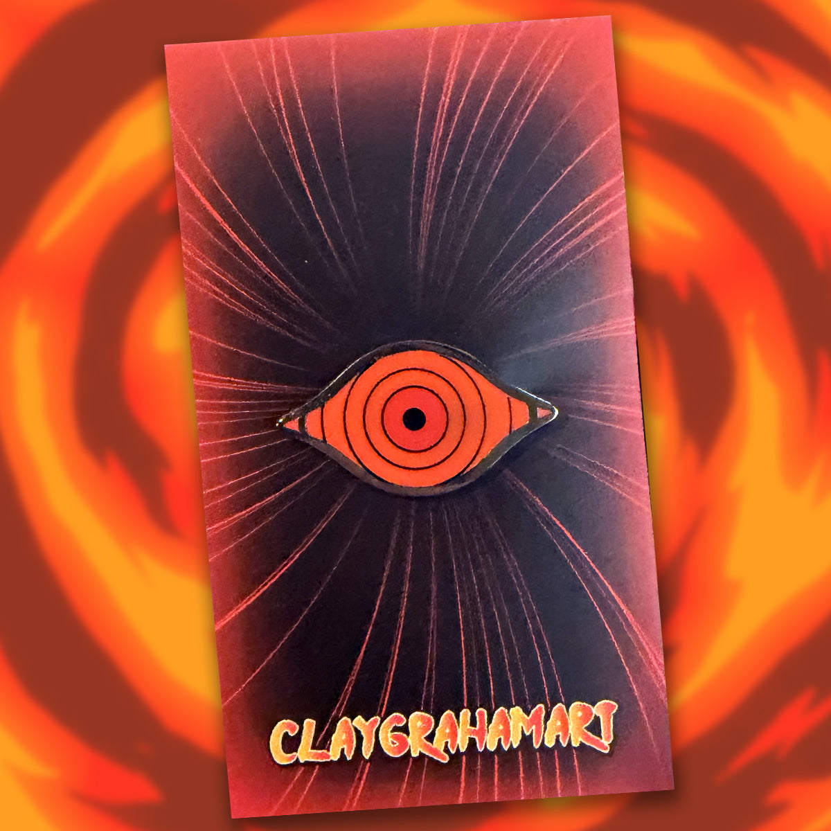 Dōjutsu Eye 1.25" hard enamel pin