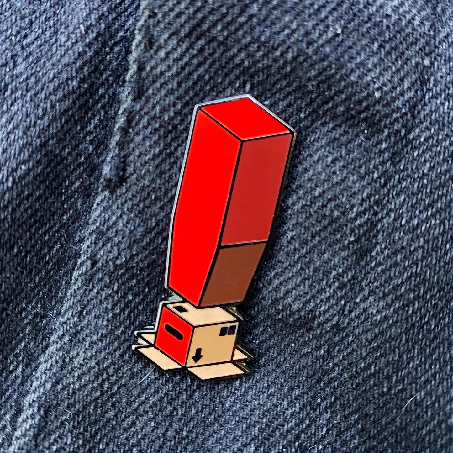 It's Just a Box! 1.5" Hard Enamel Pin