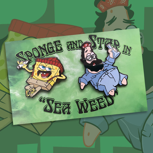 Sea Weed 1.75" Hard Enamel Pin set