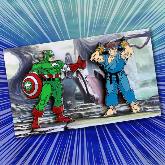 MvC2 ROUND 2 SET 1 hard enamel pin set