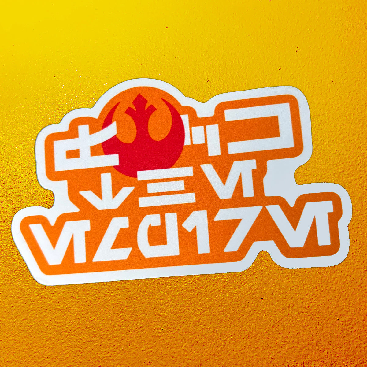 Eff the Empire AUREBESH vinyl sticker