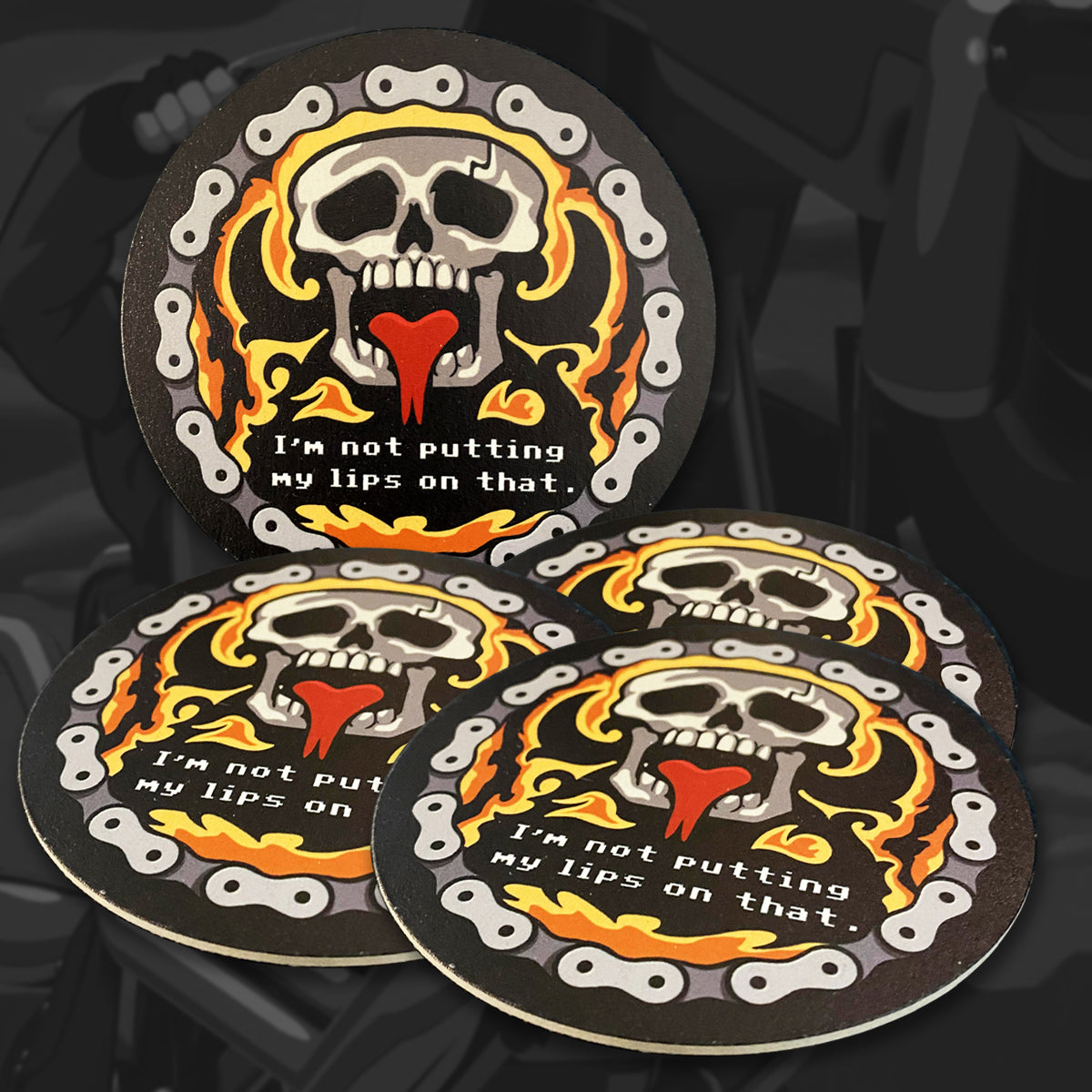 Point & Lick basic coaster SET OF 4