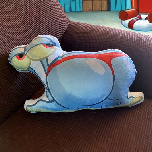 Thicc Snail plush throw pillow