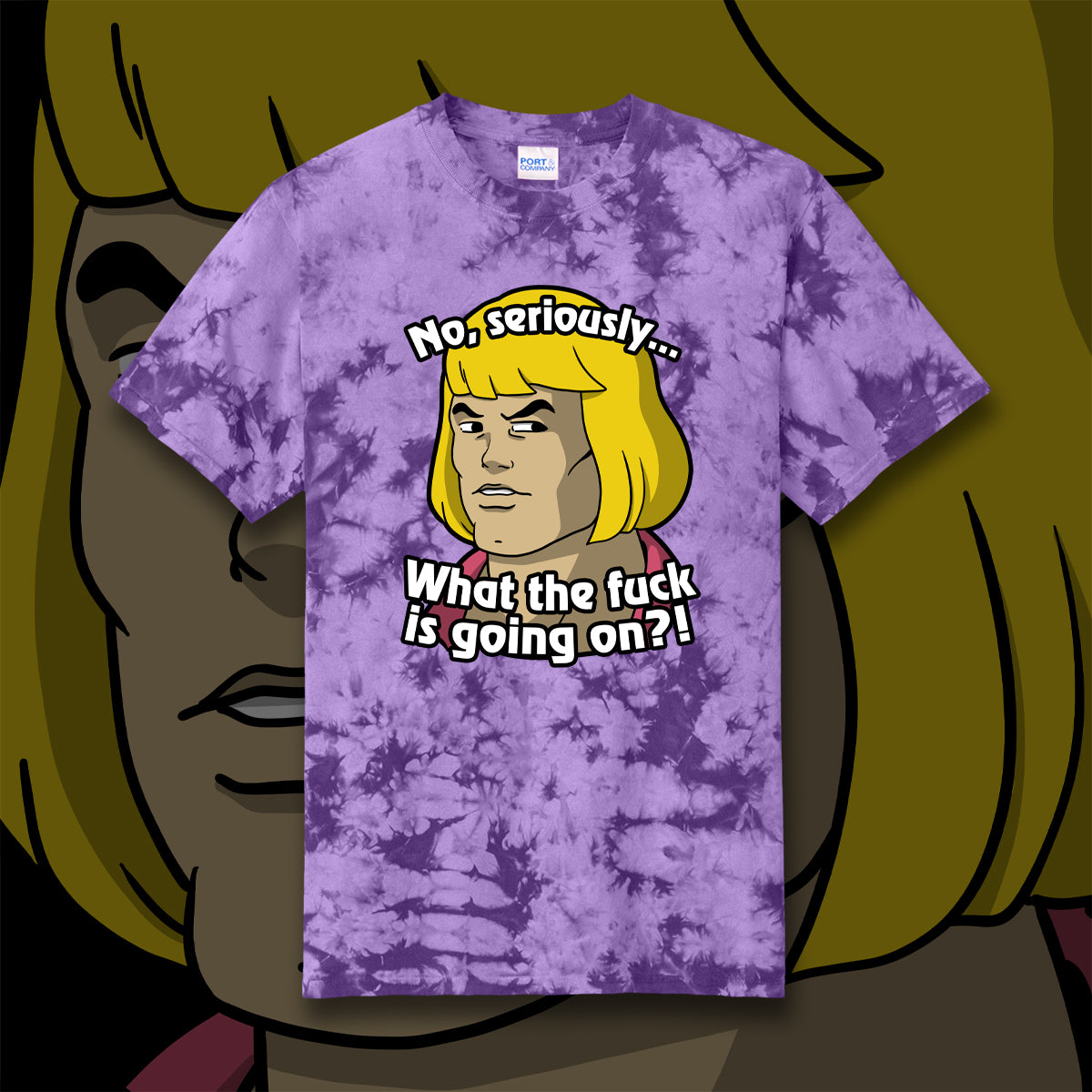 What the Eff is Going On?! tie-dye t-shirt