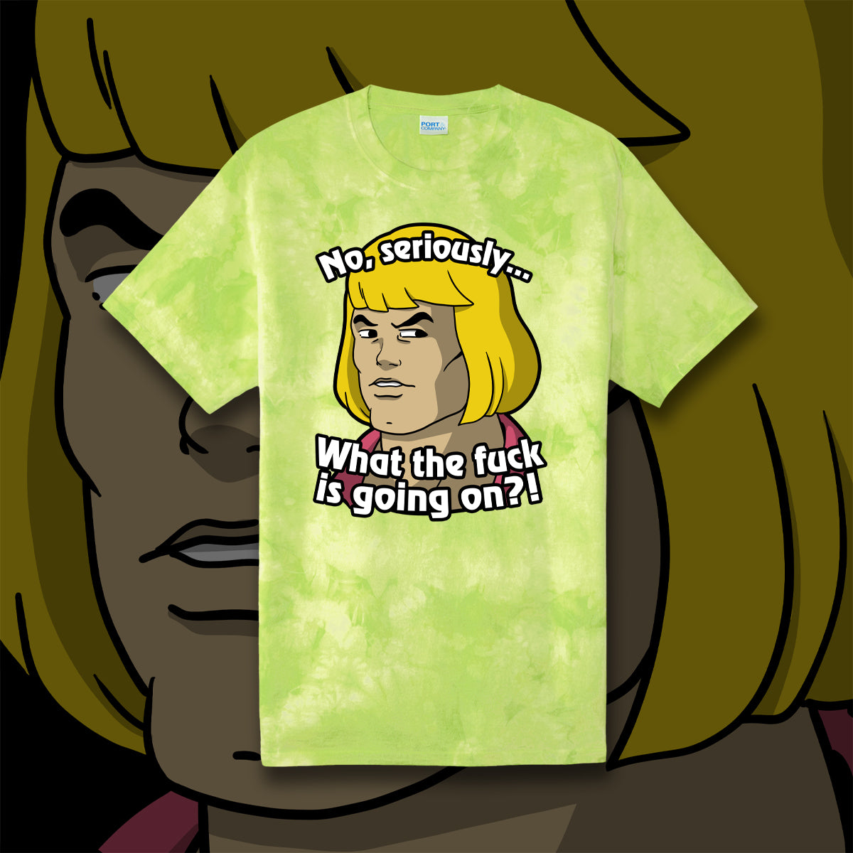 What the Eff is Going On?! tie-dye t-shirt