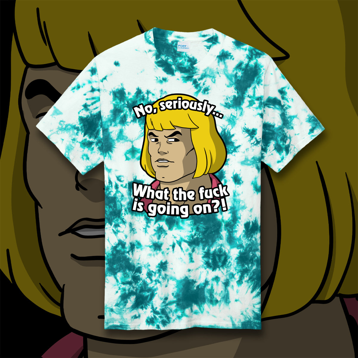 What the Eff is Going On?! tie-dye t-shirt