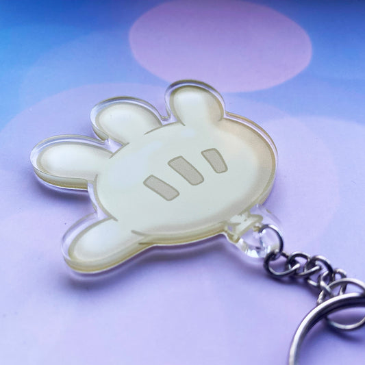 Glove Balloon acrylic charm keychain