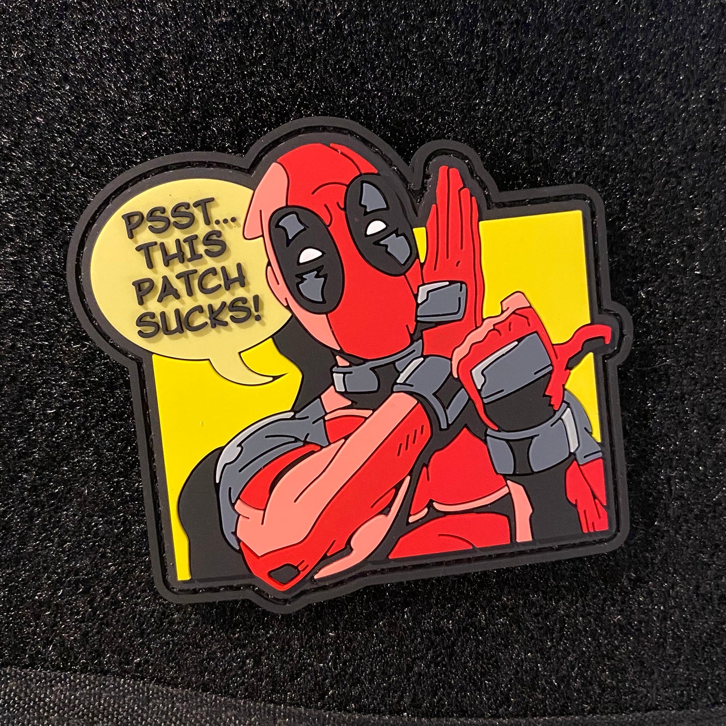 Jerk With a Mouth PVC morale hook & loop patch