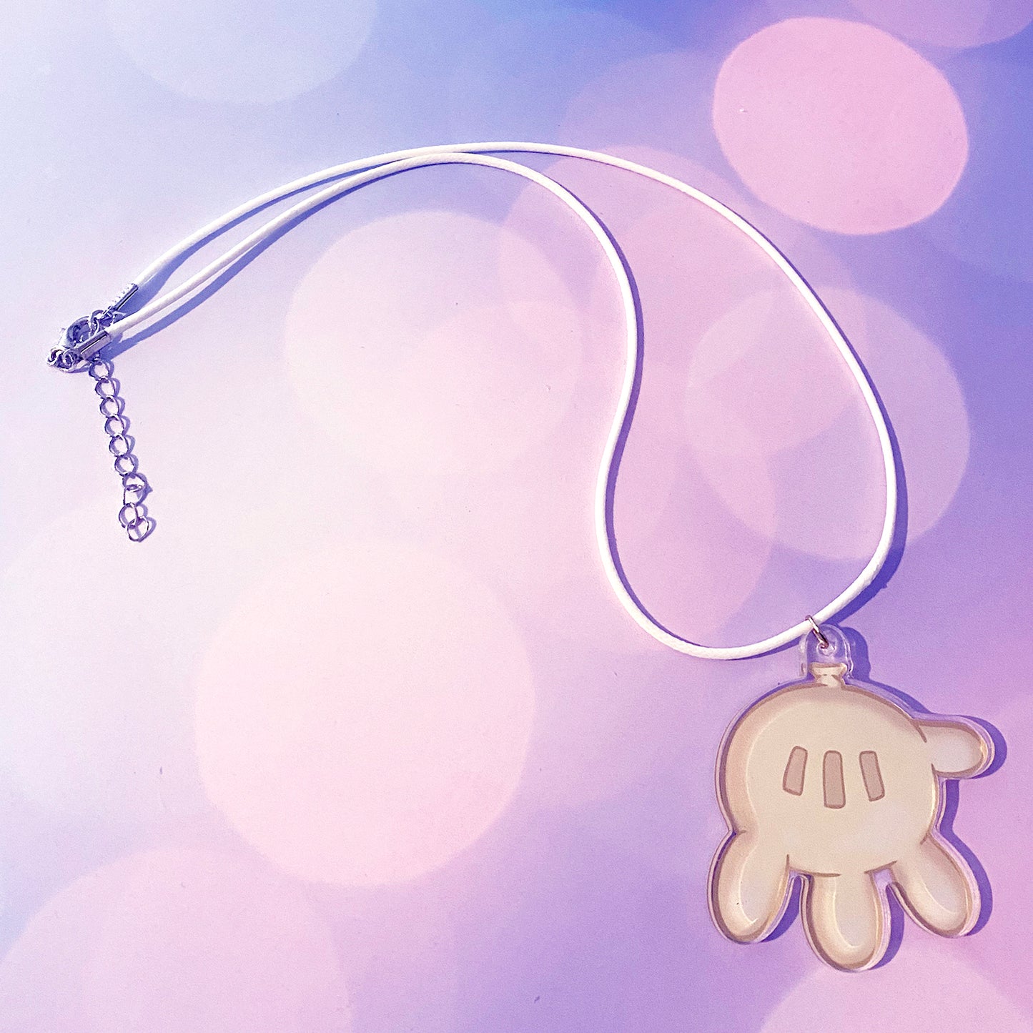 Glove Balloon acrylic charm keychain