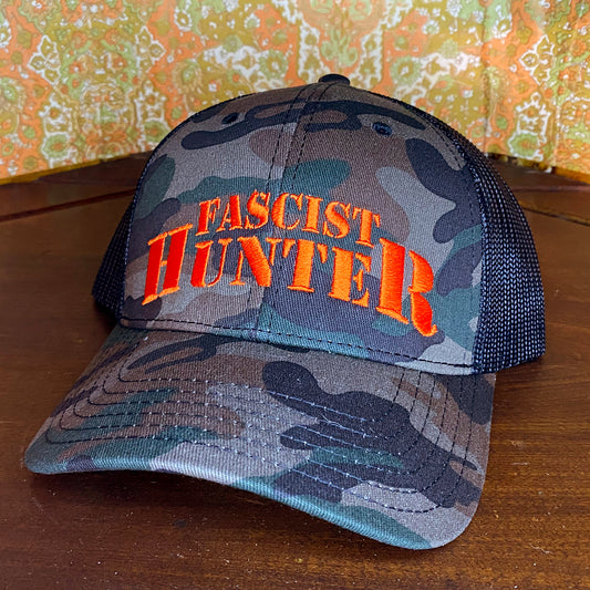 Fascist Hunter camouflage trucker hat