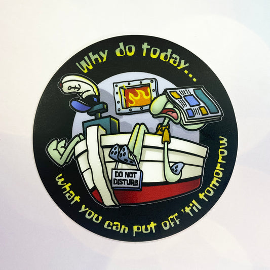 ProKRUSTination vinyl sticker