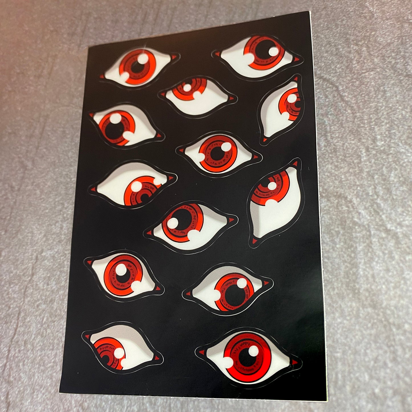 Ultimate Vampire Eyes vinyl sticker sheet