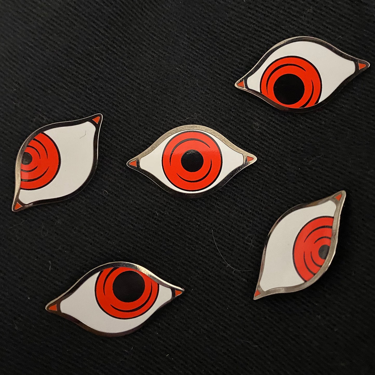 Ultimate Vampire Alucard Eyes 1.25" hard enamel pin set