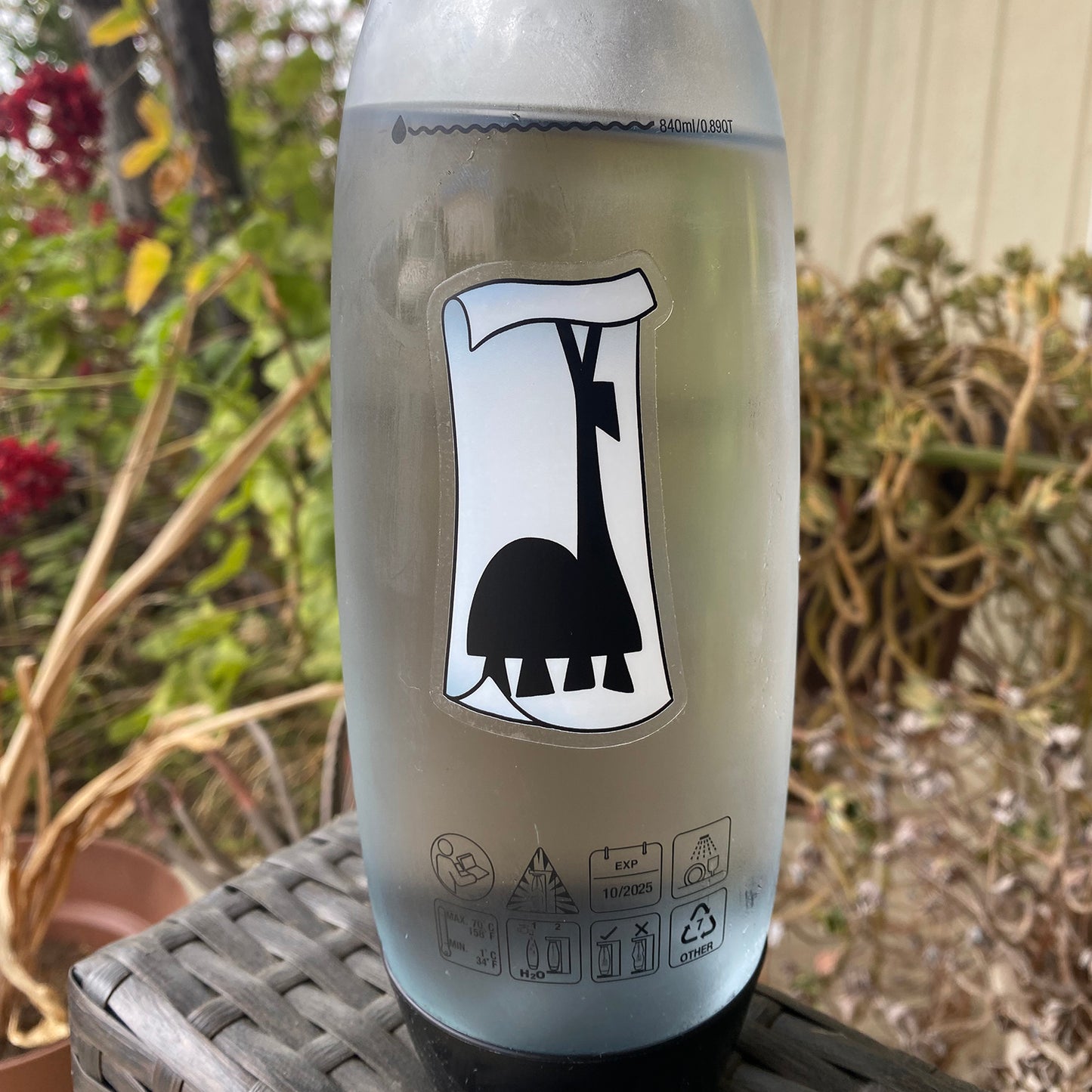 Extract of Llama clear vinyl sticker