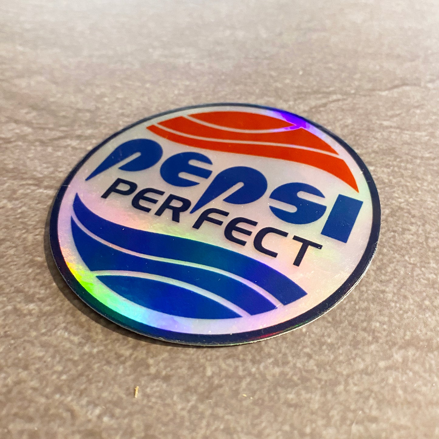 Future Perfect Cola holographic vinyl sticker