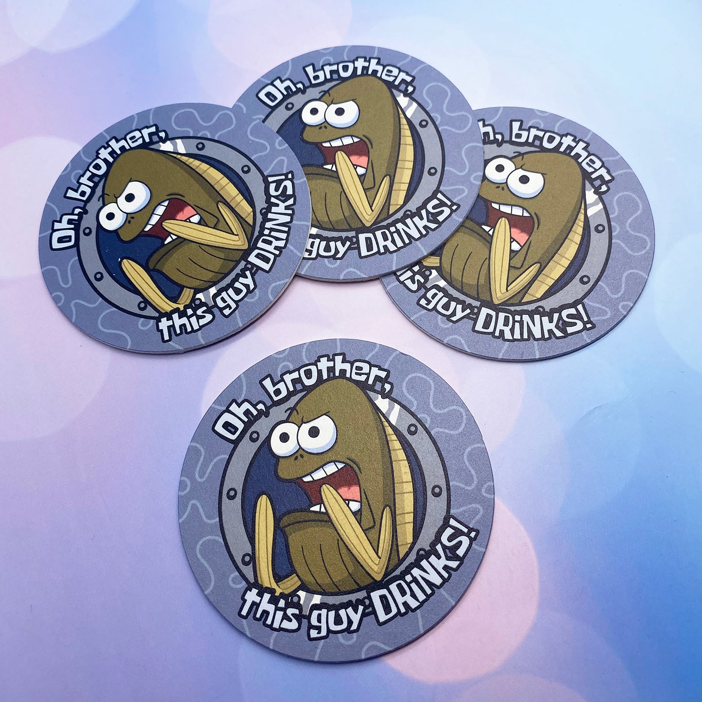 Oh Brother, This Guy Drinks! basic coaster SET OF 4